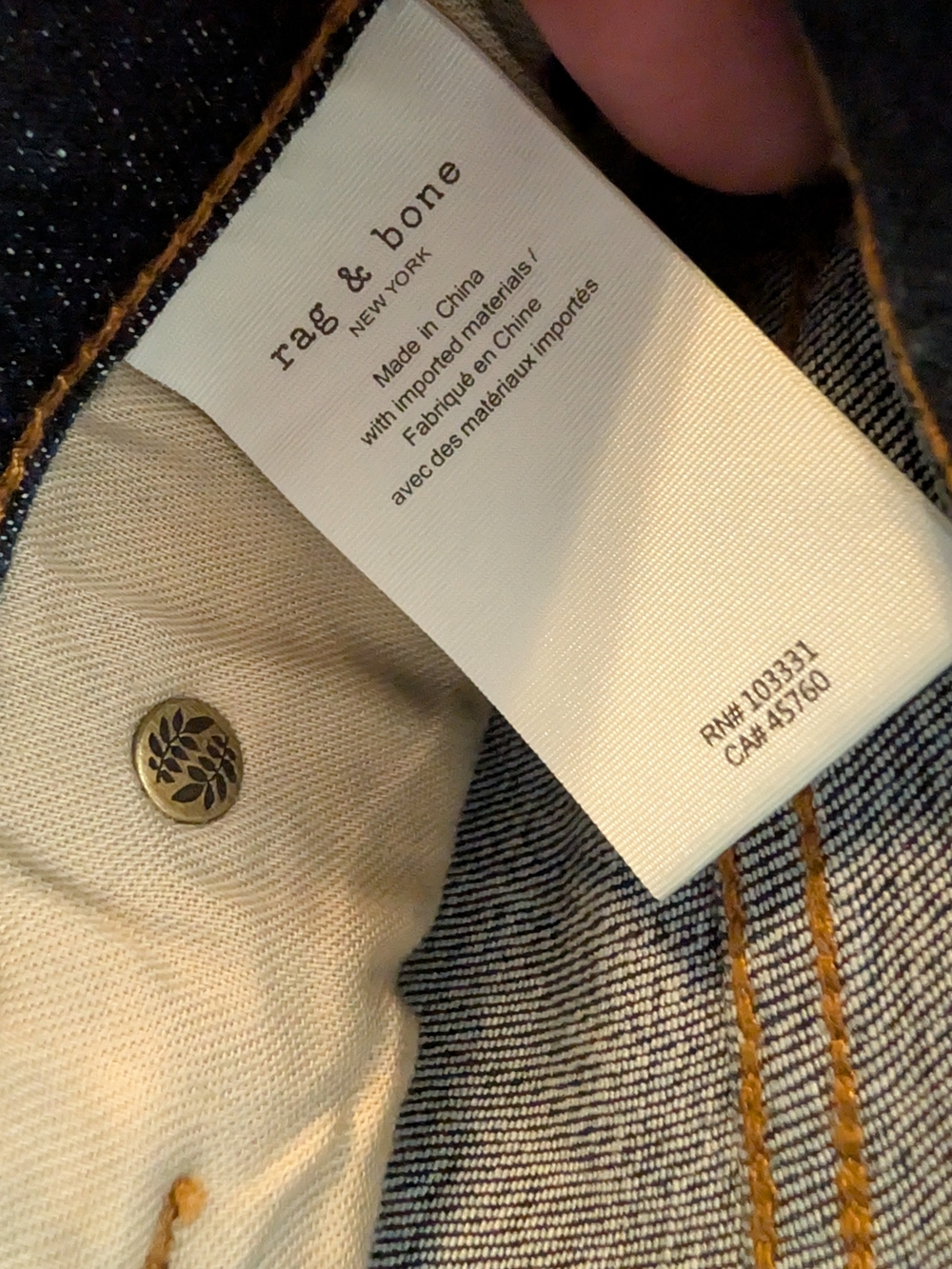 Rag & Bone Indigo Stretch Skinny Jeans (Cate) - Picture 9 of 16